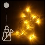 LED závesné svietidlá Vianočná dekorácia snehuliak 49cm 10 LED diód