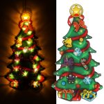 LED závesné svetlá dekorácie na vianočný stromček 45cm – Obrázok 3