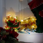 LED závesné svietidlá Vianočná dekorácia Santove sane – Obrázok 5