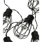 Záhradné svietidlá solárne žiarovky veniec loft 10LED – Obrázok 3