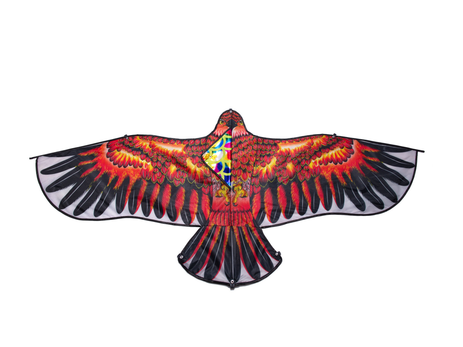 Latawiec ogromny Orzeł 160cm mix kolor 3 Obrovský drak Eagle 160cm + šnúra – Obrázok 1
