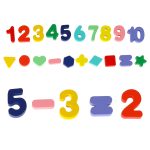 Montessori drevený triedič čísel 3v1 13x36cm – Obrázok 3