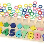 Montessori drevený triedič čísel 3v1 13x36cm – Obrázok 6