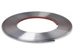 Chrómový dekoračný samolepiaci pásik do auta 15 mm x 15 m