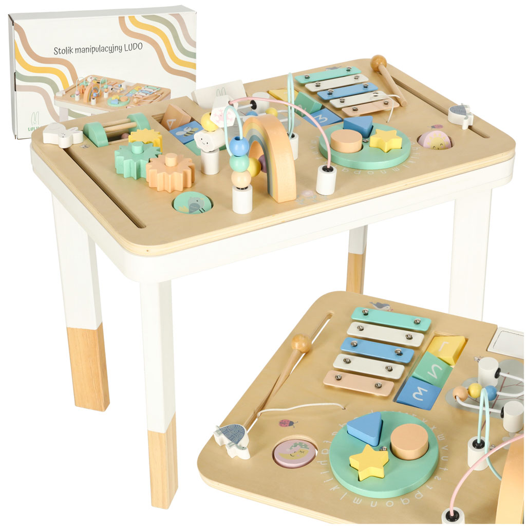 Lulilo-Stolik-manipulacyjny-montessori-kolorowy-158554 Farebný manipulačný stolík Lulilo montessori – Obrázok 1