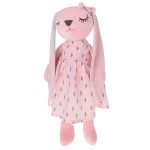 Plyšový králik maskot ružový 52cm – Obrázok 6