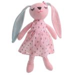Plyšový králik maskot ružový 52cm – Obrázok 9
