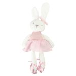 Plyšový maskot králik v ružových šatách 42cm – Obrázok 2