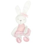 Plyšový maskot králik v ružových šatách 42cm – Obrázok 3
