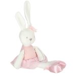 Plyšový maskot králik v ružových šatách 42cm – Obrázok 5