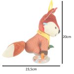 Senzorický maskot líška na zavesenie kočíka – Obrázok 5