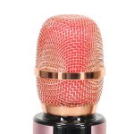 Bezdrôtový karaoke mikrofón Bluetooth ružový – Obrázok 5