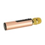 Bezdrôtový karaoke mikrofón Bluetooth zlatý – Obrázok 3