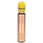 Bezdrôtový karaoke mikrofón Bluetooth zlatý – Obrázok 6