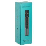 Bezdrôtový karaoke mikrofón Bluetooth zlatý – Obrázok 9