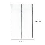 LUARO magnetická sieť na dvere robustný silný magnet 110x210cm – Obrázok 12
