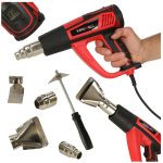 Elektrický vykurovací horák s reguláciou teploty 0-600 stupňov C prietok vzduchu 300-500 l/min + 4 vymeniteľné hroty 1850W