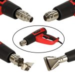 Elektrický vykurovací horák s reguláciou teploty 0-600 stupňov C prietok vzduchu 300-500 l/min + 4 vymeniteľné hroty 1850W – Obrázok 2