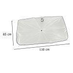 Slnečná clona na čelné sklo auta 65x110cm – Obrázok 9