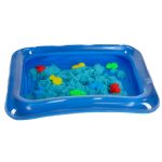 Kinetický piesok vo vedierku 1 kg formy modré – Obrázok 2