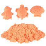 Kinetický piesok 1 kg vo vrecku oranžový – Obrázok 4