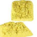 Kinetický piesok 1 kg vo vrecku žltý – Obrázok 2