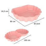 Pieskovisko uzavretý bazén Shell Twins double 2v1 160x87,5x19,5cm ružový – Obrázok 9