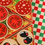 Drevená hracia súprava Pizza s príslušenstvom – Obrázok 7