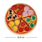 Drevená hracia súprava Pizza s príslušenstvom – Obrázok 9