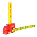 Lokomotíva Vlak Skladačka domino vlak červená – Obrázok 6