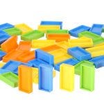 Lokomotíva Vlak Skladačka domino vlak červená – Obrázok 10