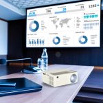 Detský prenosný projektor LED TFT LCD 16:9 1920x1080 USB 20W biely – Obrázok 13