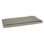 Skladací puf s úložným priestorom sivý veľký 76x38x38cm – Obrázok 5