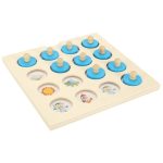 Drevená stolová puzzle hra na pamäť + 4 karty – Obrázok 3