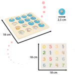 Drevená stolová puzzle hra na pamäť + 4 karty – Obrázok 4