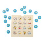 Drevená stolová puzzle hra na pamäť + 4 karty – Obrázok 8