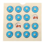 Drevená stolová puzzle hra na pamäť + 4 karty – Obrázok 9