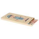 Drevené vrstvené puzzle montessori body building chlapec – Obrázok 3