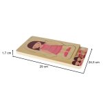 Drevené vrstvené puzzle body building montessori dievča – Obrázok 8