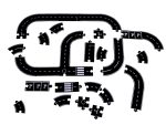 Kreatívne puzzle 2v1 vozovka 40 prvkov – Obrázok 6