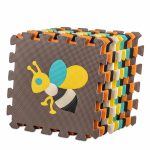 Penová podložka na puzzle pre deti 9 el. farebné zvieratká 85cm x 85cm x 1cm – Obrázok 4