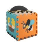Penová podložka na puzzle / ohrádka pre deti 25ks farebných zvierat 114cm x 114cm x 1cm – Obrázok 5