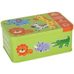 Puzzle v plechovke safari zvieratá 25 puzzle
