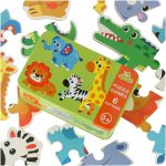 Puzzle v plechovke safari zvieratá 25 puzzle – Obrázok 4