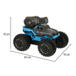 RC auto jazdiace na vode vodotesné modré – Obrázok 15