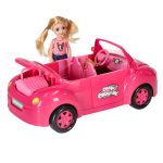 Bábika auto kabriolet ružová 4 el. – Obrázok 6