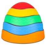 Senzorická cesta riečne kamene pre rovnováhu školenia podlaha je láva hrať 5ks – Obrázok 5