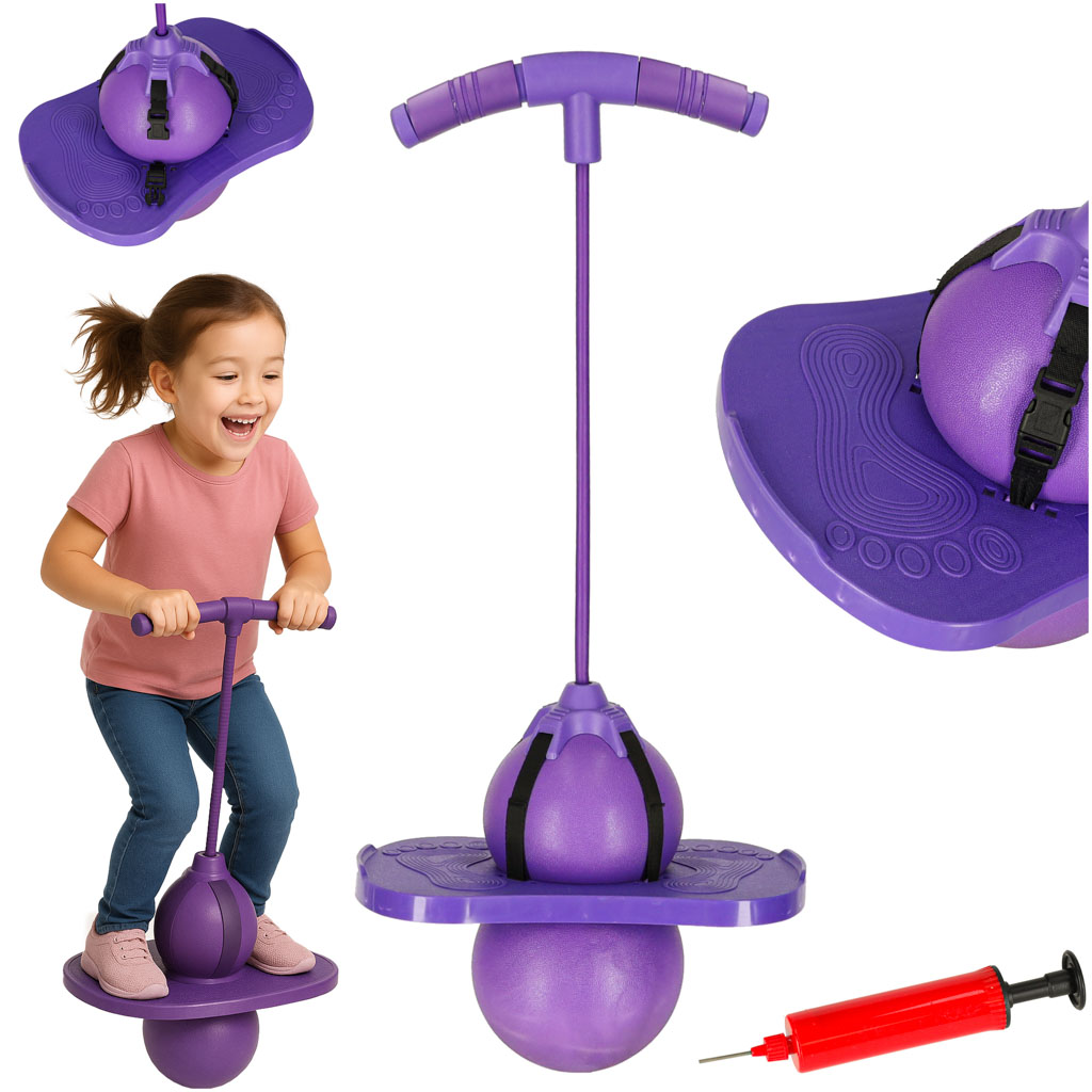 Skoczek-dla-dzieci-pogo-rownowaga-jumper-fioletowy-171359 Detský pogo balančný sveter fialový – Obrázok 1