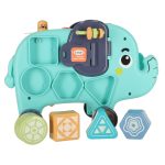 Interaktívny montessori sloník triedič blokov kladivo 26cm – Obrázok 2