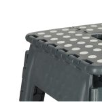 Nekĺzavá skladacia stolička 39 cm tmavo sivá – Obrázok 2